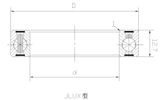 JLUX四点接触球密封等截面薄壁轴承