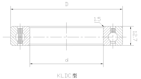 KLDX四点接触球等截面薄壁轴承