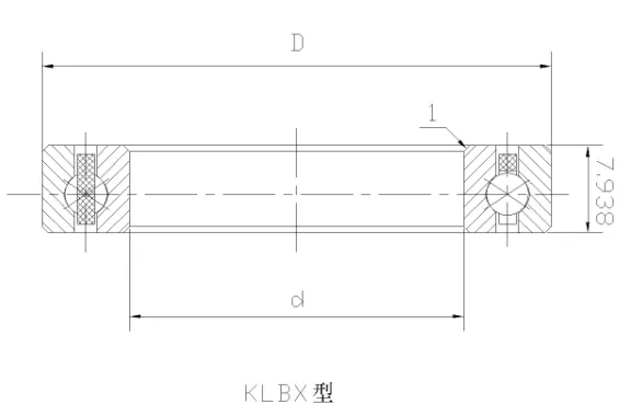 KLBX四点接触球等截面薄壁轴承