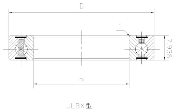 JLBX四点接触球密封等截面薄壁轴承