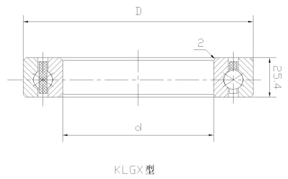 KLGX四点接触球等截面薄壁轴承