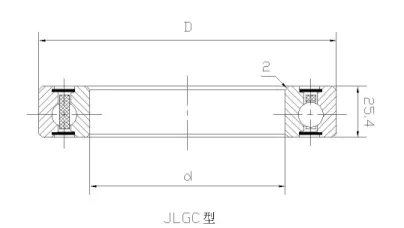 JLGX四点接触球密封等截面薄壁轴承