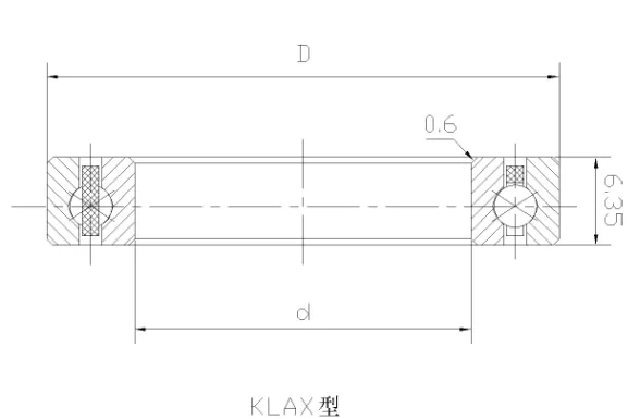 KLAX四点接触球等截面薄壁轴承